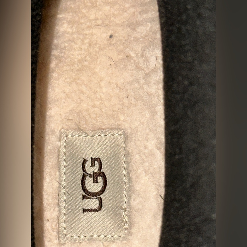UGG Black Tall Rain boots with warm sheepskin and lambswool on footbed W-8 - Picture 5 of 14